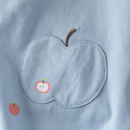 Baby Girls Summer Cute Sky Blue Lightweight Cotton Rompers