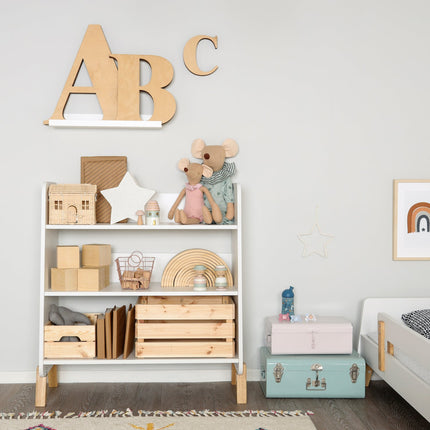 Muse Bookshelf - White/Natural