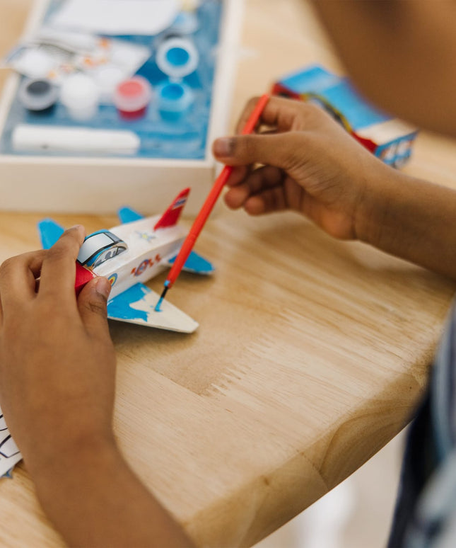 Decorate-Your-Own Wooden Plane