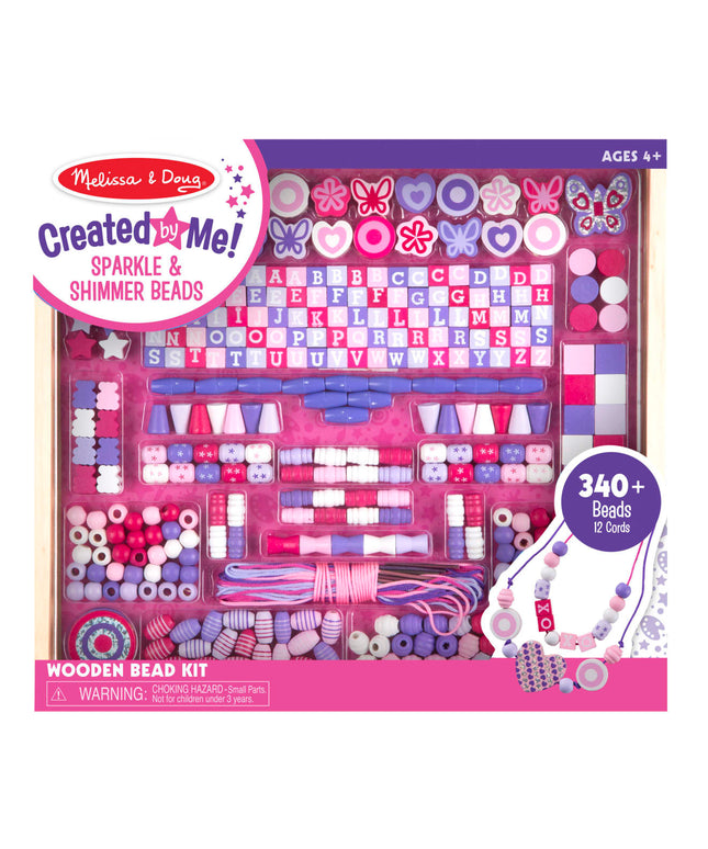 Created by Me! Sparkle & Shimmer Beads Wooden Bead Kit