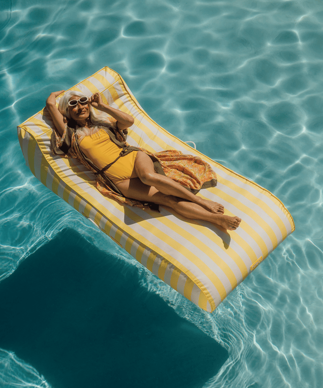 Fabric Sunbed Lounger