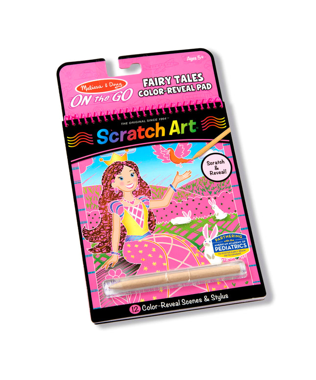 On the Go Scratch Art Color Reveal Pad - Fairy Tales
