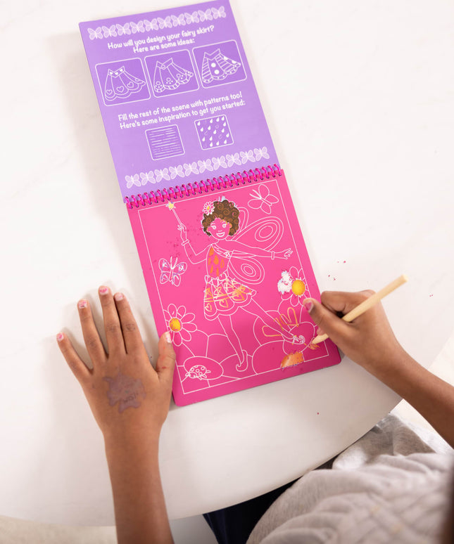 On the Go Scratch Art Color Reveal Pad - Fairy Tales