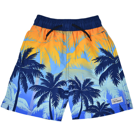 UPF 50+ Wesley Swim Trunks with Mesh Liner - C