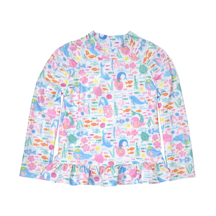 UPF 50+ Ruffle Rash Guard (Recycled)