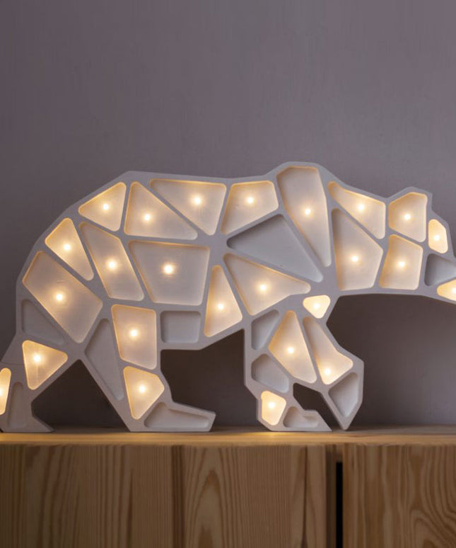 Little Lights Geometric Polar Bear Lamp