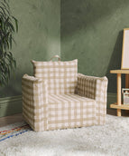 Gingham in Sand