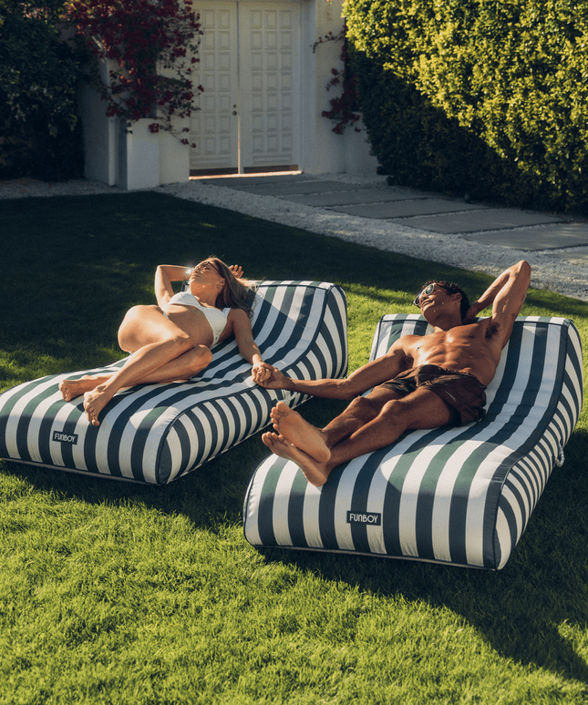 Fabric Sunbed Lounger
