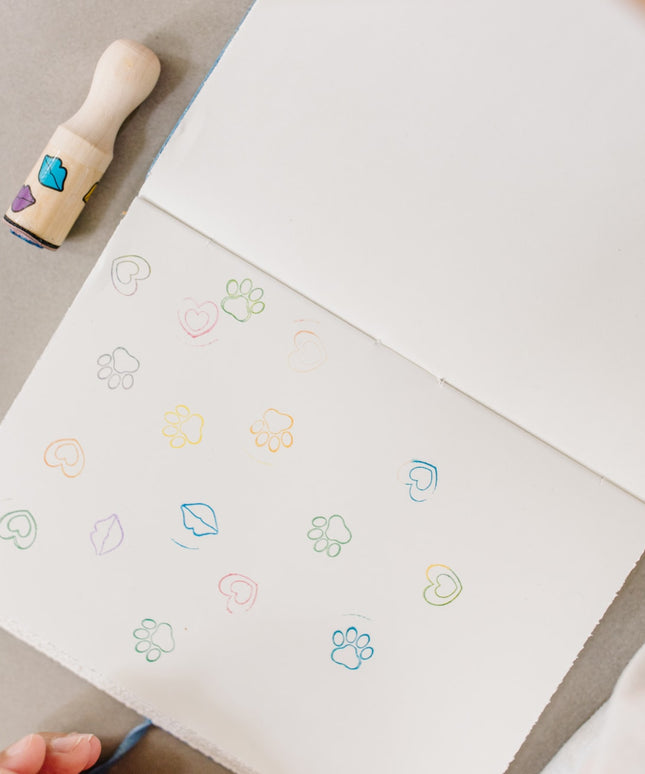 Wooden Stamp Set - Happy Handles