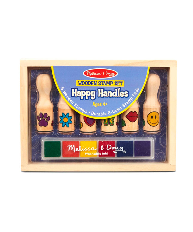 Wooden Stamp Set - Happy Handles