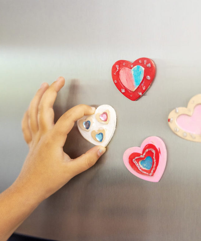 Created by Me! Heart Magnets Wooden Craft Kit