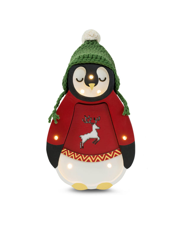 Little Lights Mini Holiday Penguin Lamp