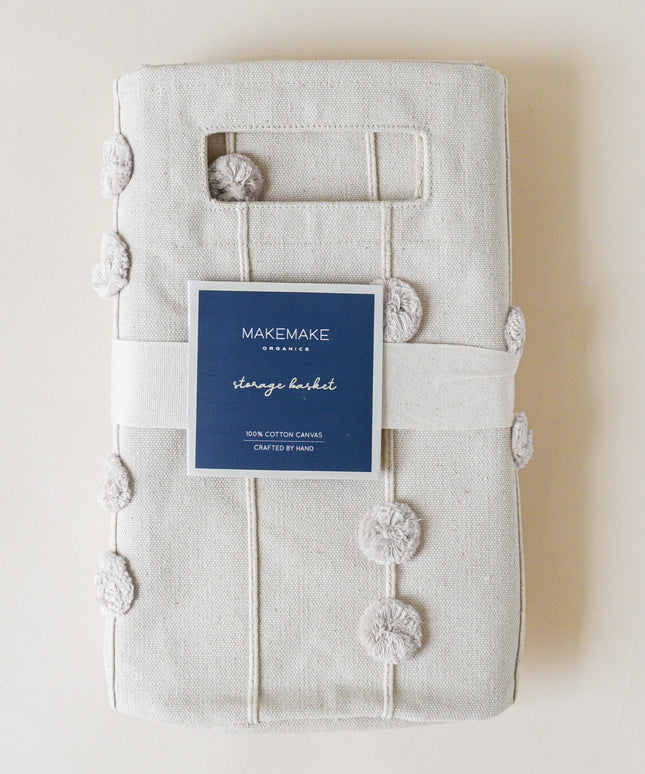 Pompom Storage Basket - Ivory