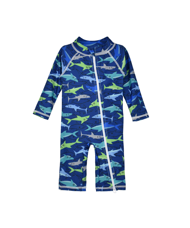 UPF 50+ Long Surf Swimsuit - Sharky