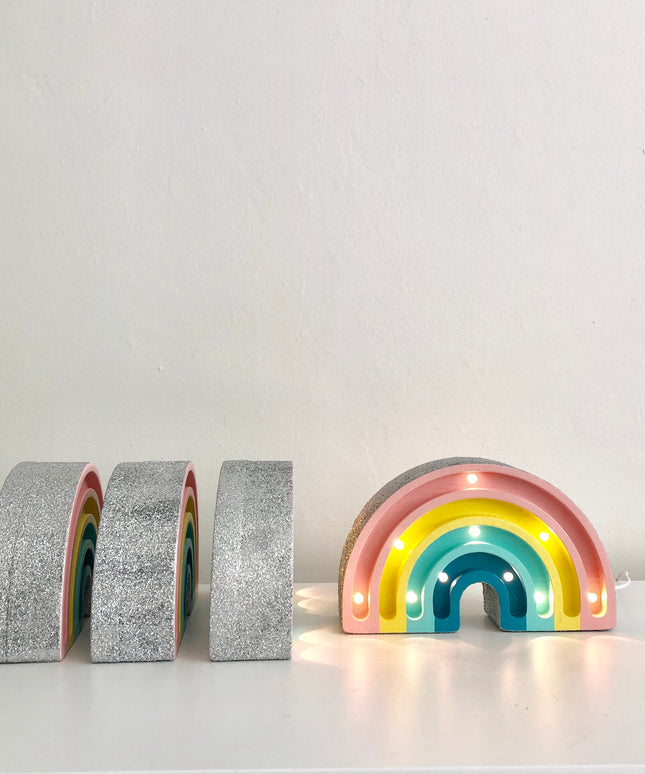 Little Lights Mini Rainbow Lamp with Glitter