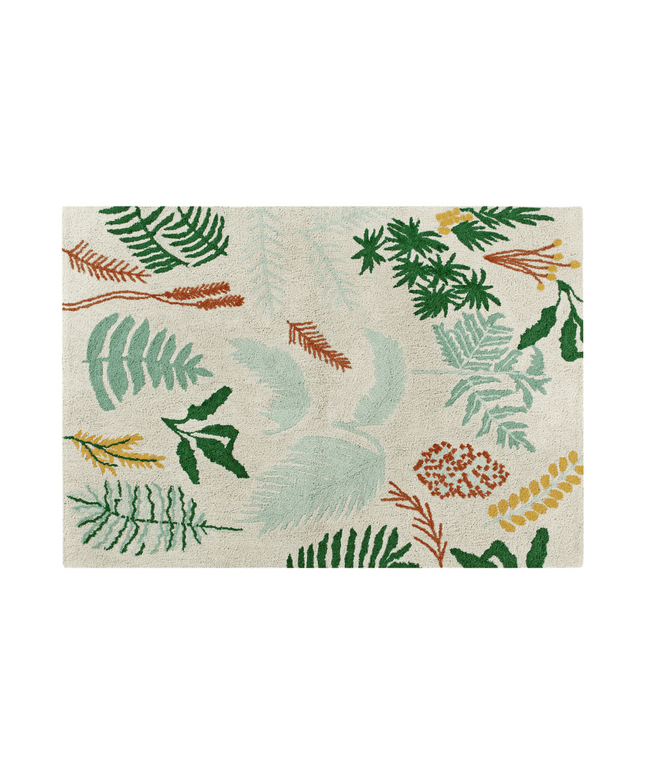 Botanic Plants Washable Rug