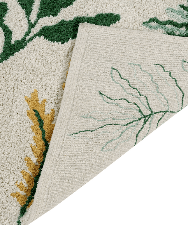Botanic Plants Washable Rug