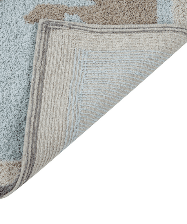 Vintage Map Washable Rug