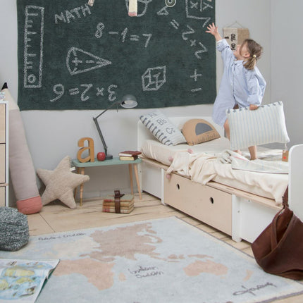 Vintage Map Washable Rug