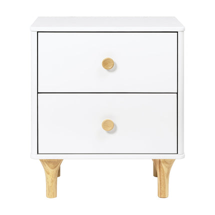 Lolly Nightstand with USB Port - White / Natural