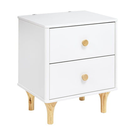 Lolly Nightstand with USB Port - White / Natural