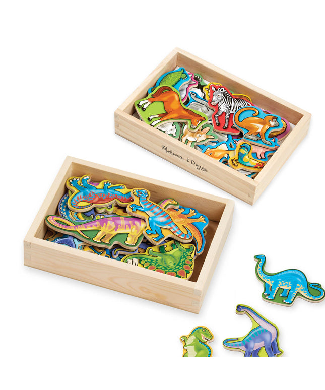 Wooden Magnets Bundle - Animals and Dinosaurs