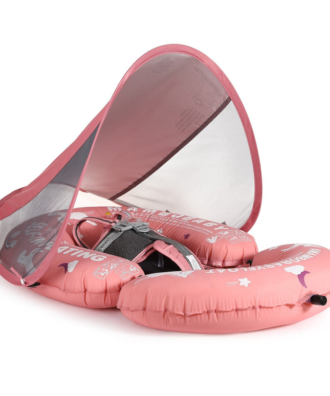 Mambobaby Float Self-Inflating Floating Bed with Canopy