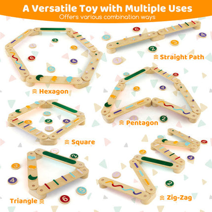 Montessori Balance Beam Set Wooden Balance Boards With Stepping Stones