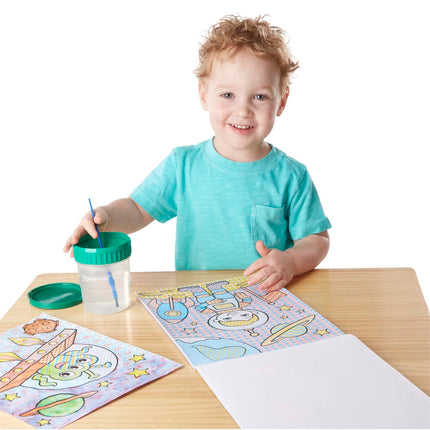 My First Paint With Water Kids' Art Pad With Paintbrush - Pirates, Space, Construction, and More