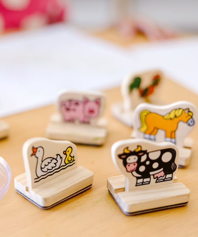 My First Wooden Stamp Set - Farm Animals