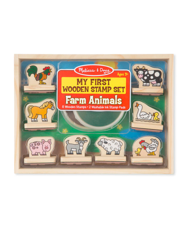 My First Wooden Stamp Set - Farm Animals