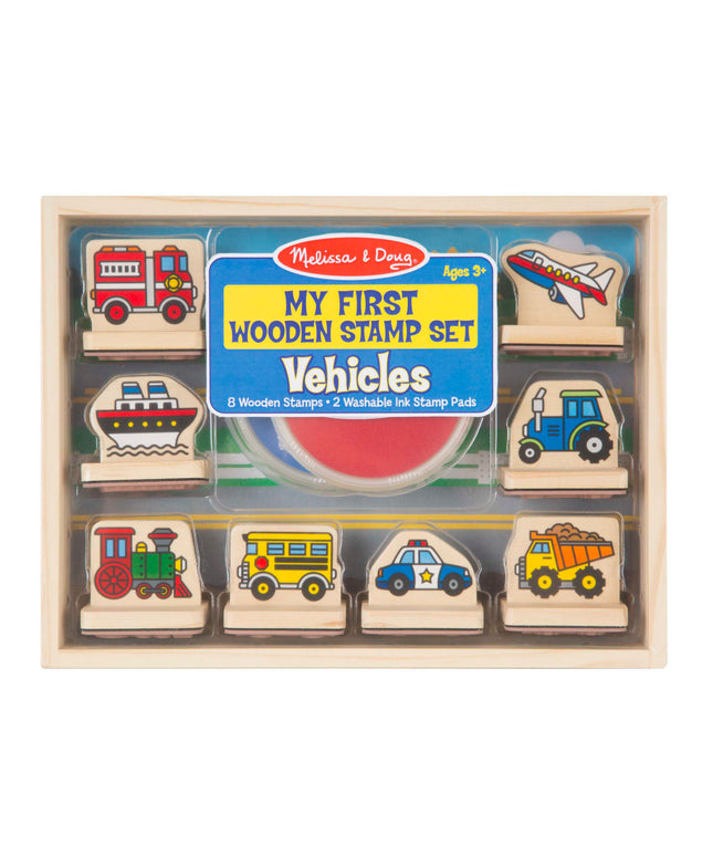 My First Wooden Stamp Set - Vehicles