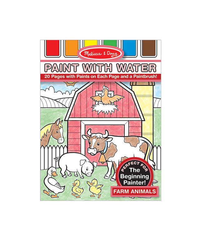 Farm Animals Paint with Water Kids' Art Pad