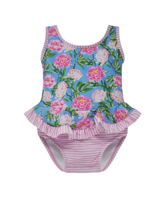 (New) UPF 50+ Stella Infant Ruffle Swimsuit