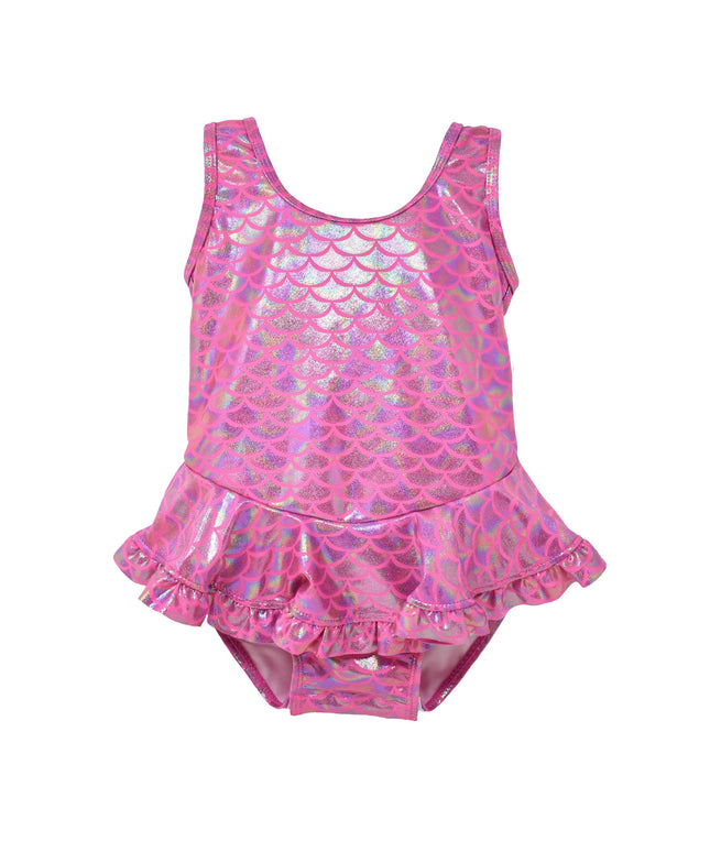 UPF 50+ Stella Infant Ruffle Swimsuit - F