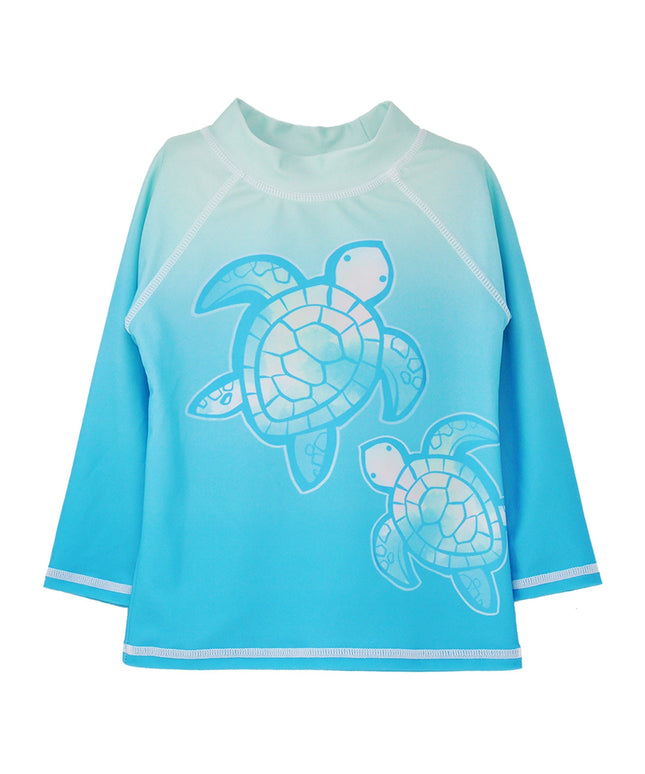 UPF 50+ Graphic Rash Guard Swim Top - G