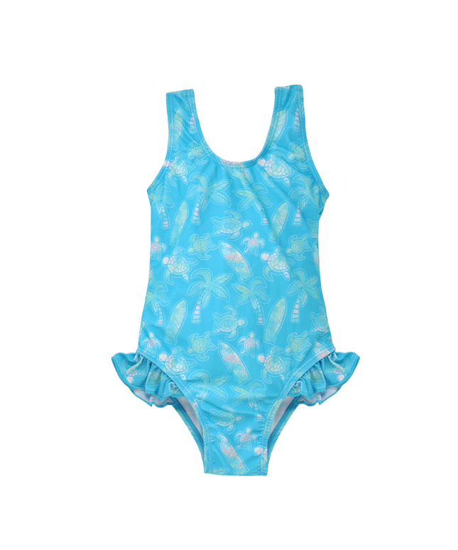 UPF 50+ Delaney Hip Ruffle Swimsuit