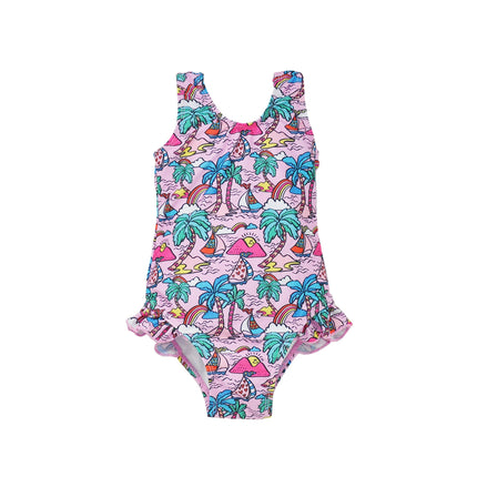 UPF 50+ Delaney Hip Ruffle Swimsuit