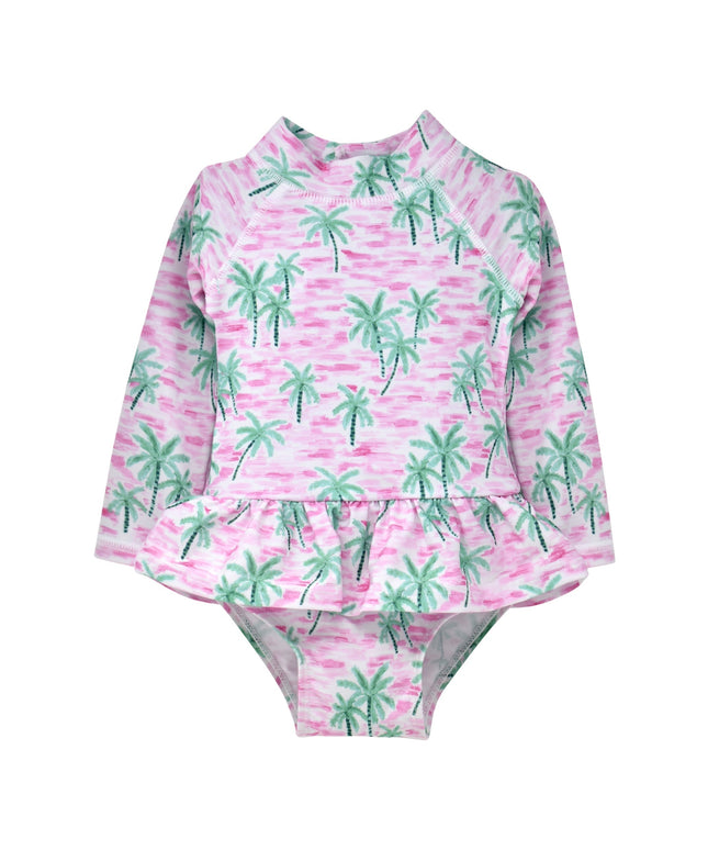 (New) UPF 50+ Alissa Infant Ruffle Rash Guard Swimsuit