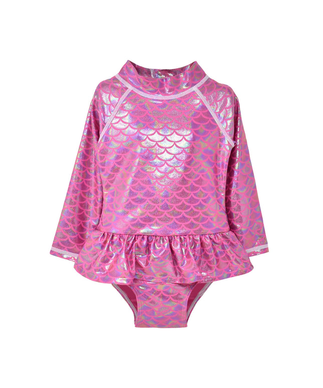 UPF 50+ Alissa Infant Ruffle Rash Guard Swimsuit