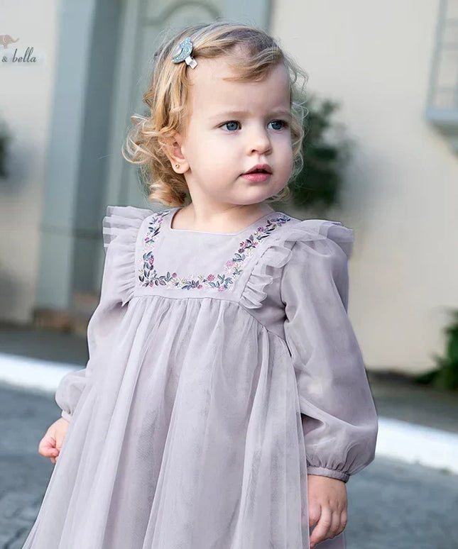 Toddler Girls Noble Mesh Fashion Princess Mesh Dresses