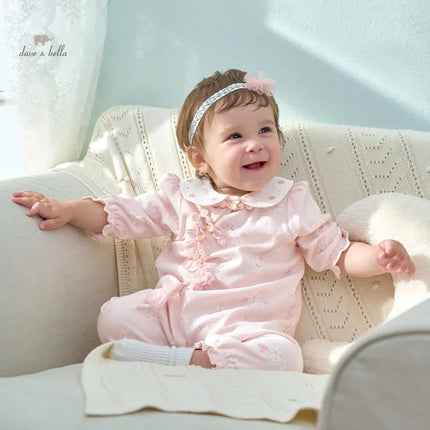 Baby Girl Newborn Casual Cotton Floral Romper Jumpsuit