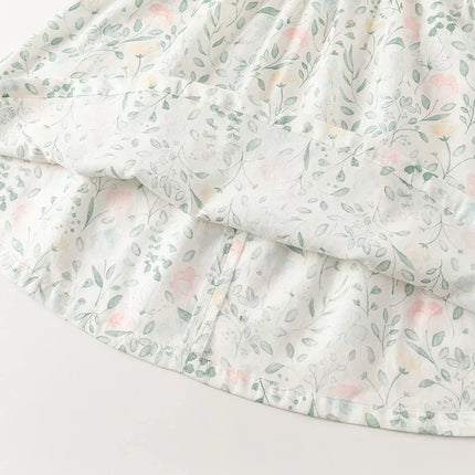 Summer Toddler Girls Sleeveless Floral Princess Dress