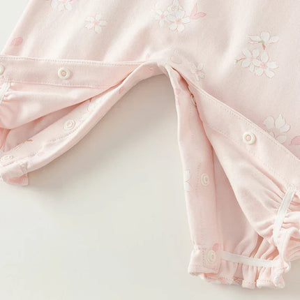 Baby Girl Newborn Casual Cotton Floral Romper Jumpsuit