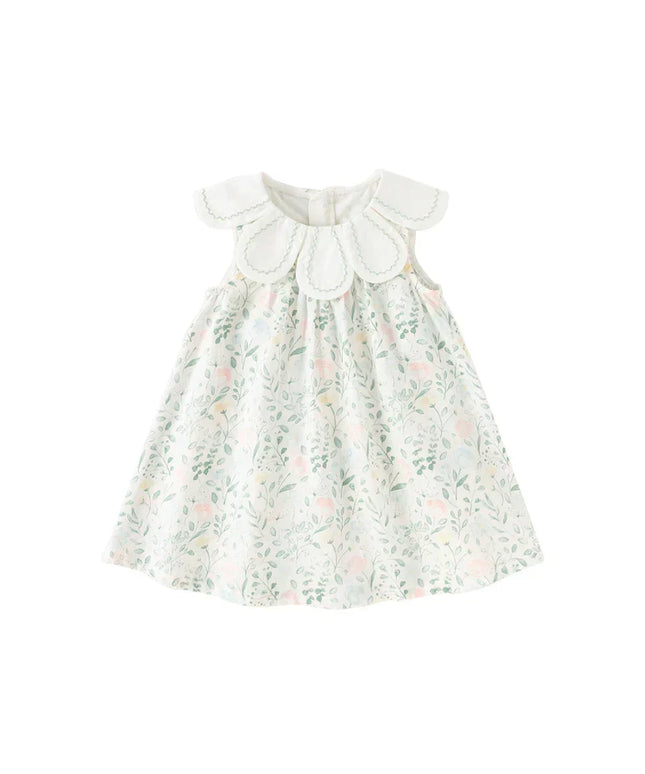 Summer Toddler Girls Sleeveless Floral Princess Dress