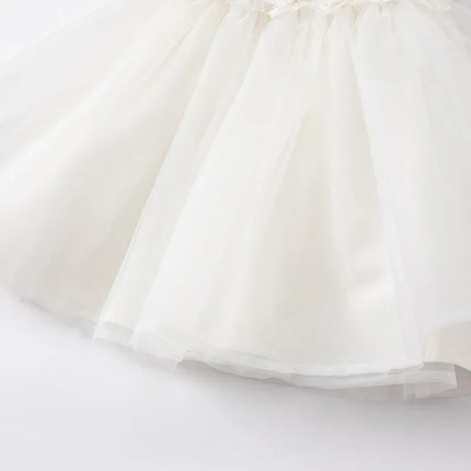 Summer Toddler Girls White Lace Princess Dress