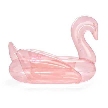 Cherry Blossom Clear Swan Pool Float