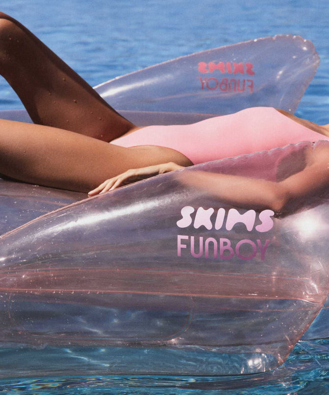 Cherry Blossom Clear Swan Pool Float