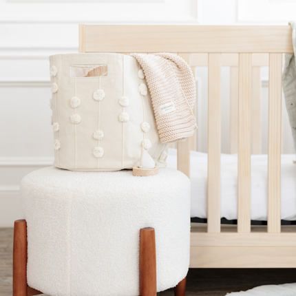 Pompom Storage Basket - Ivory