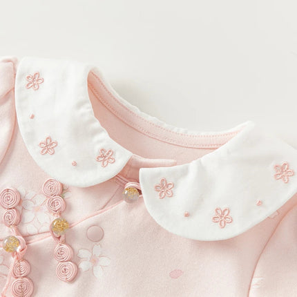Baby Girl Newborn Casual Cotton Floral Romper Jumpsuit